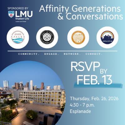 Photo of campus with affinity student org logos